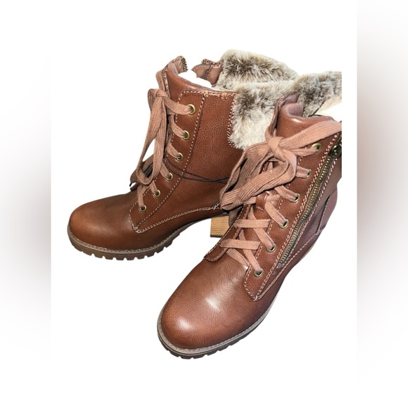 Mia Faux Fur-Lined Heeled Boots – Size 9 - Picture 6 of 10